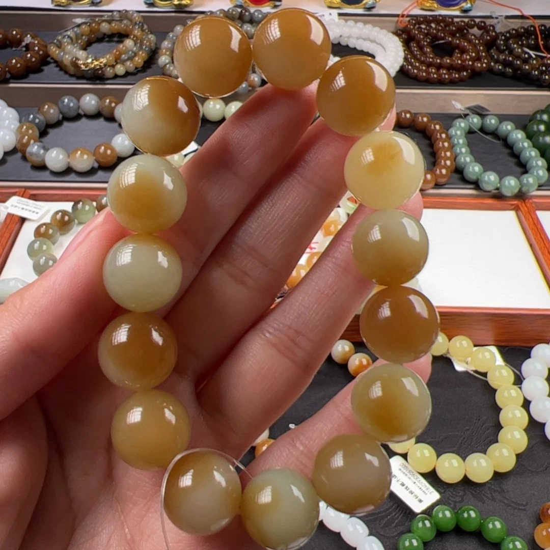 手链未镶嵌和田玉主推款超绝性价比新疆且末金黄糖卡14
