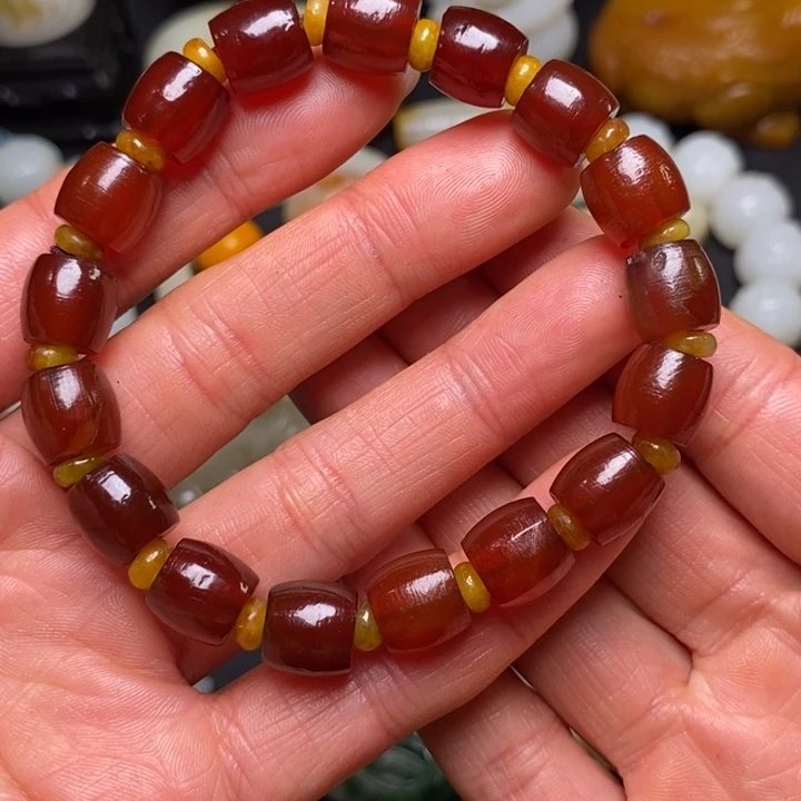 和田玉未镶嵌手链