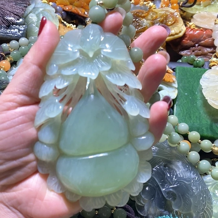 岫玉毛衣链未镶嵌