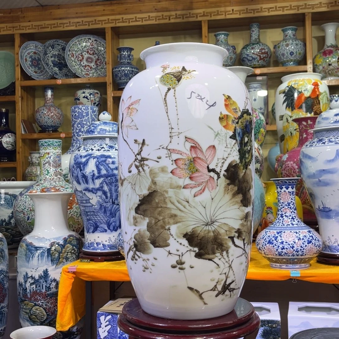 景德镇陶瓷花钱摆件
