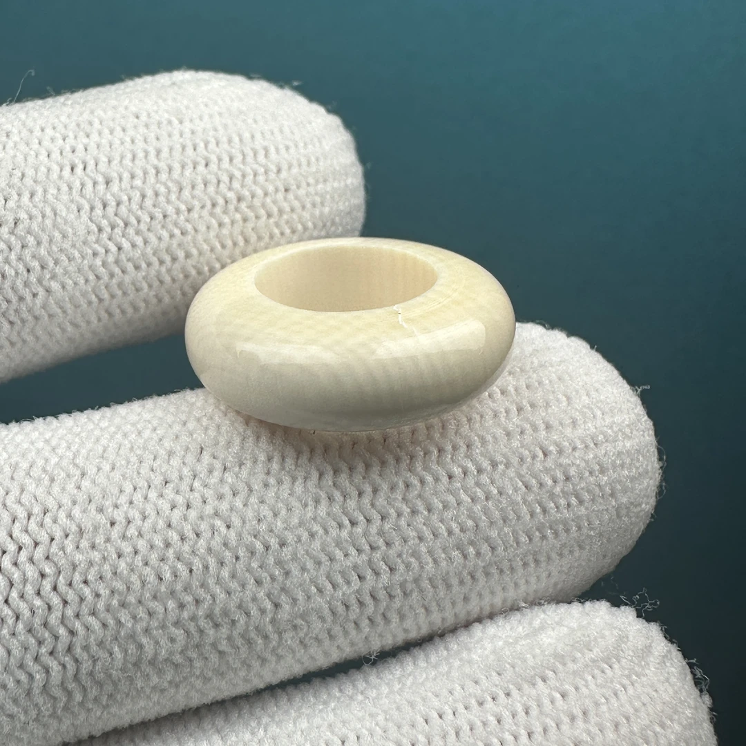 D9898天然猛犸牙 跑环内径10mm支持鉴定 假一罚四