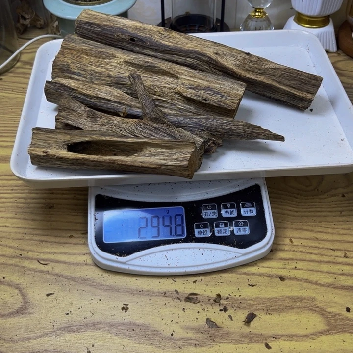 数***库沉香碎屑沉香金沙叶294 克