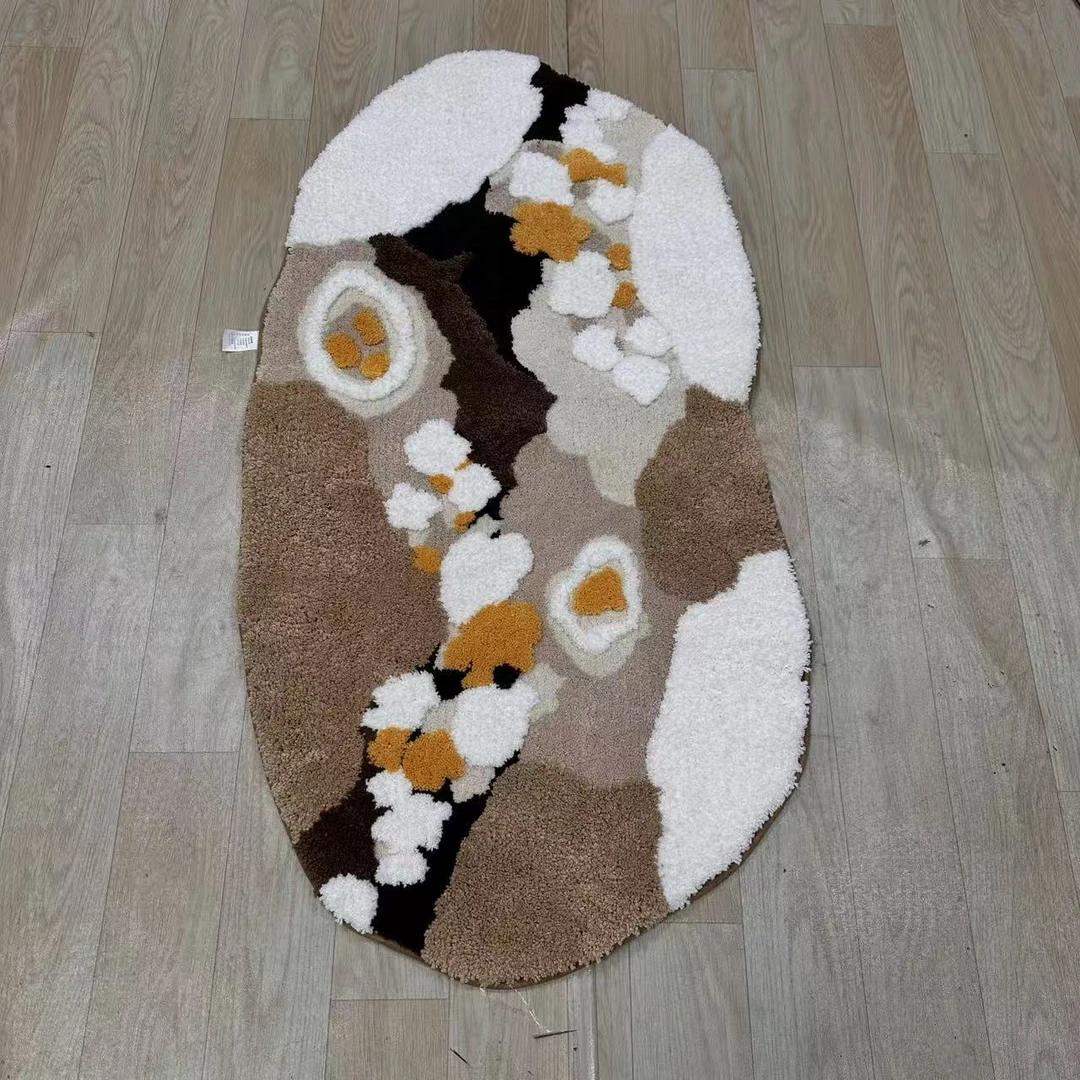 加厚植绒床边毯可机洗防滑吸水地毯家用地毯地垫