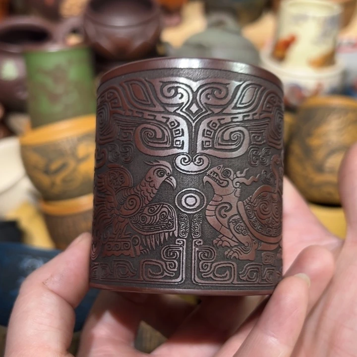 茶杯紫砂宜兴紫砂主人杯