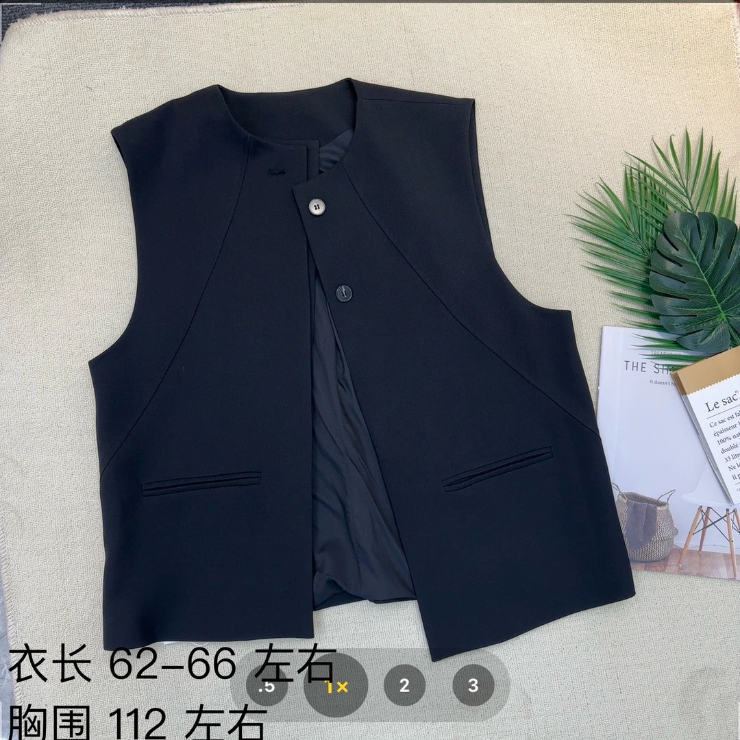 【小妹店】圆领高级感西装马甲