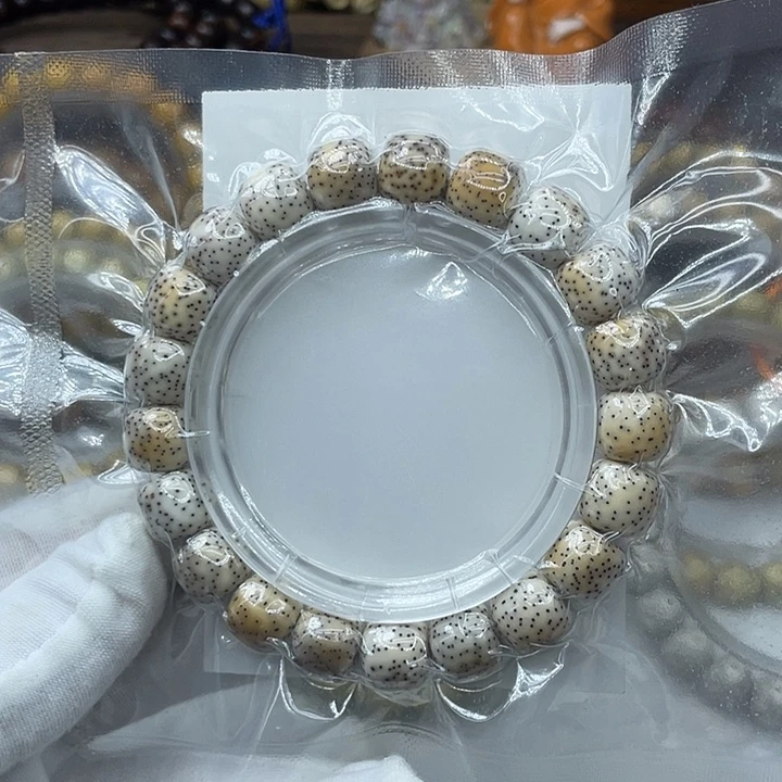 手串星月菩提原生态骨瓷白11✖️10月朗星稀火烧云