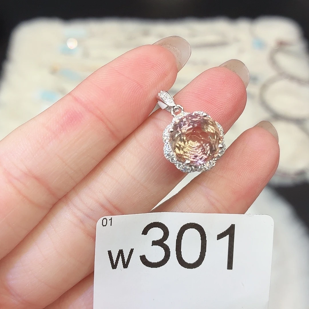 颈饰水晶银S925镶嵌