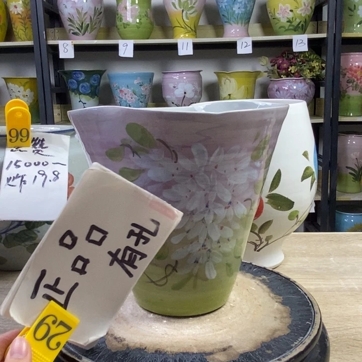 景德镇高温陶瓷花盆