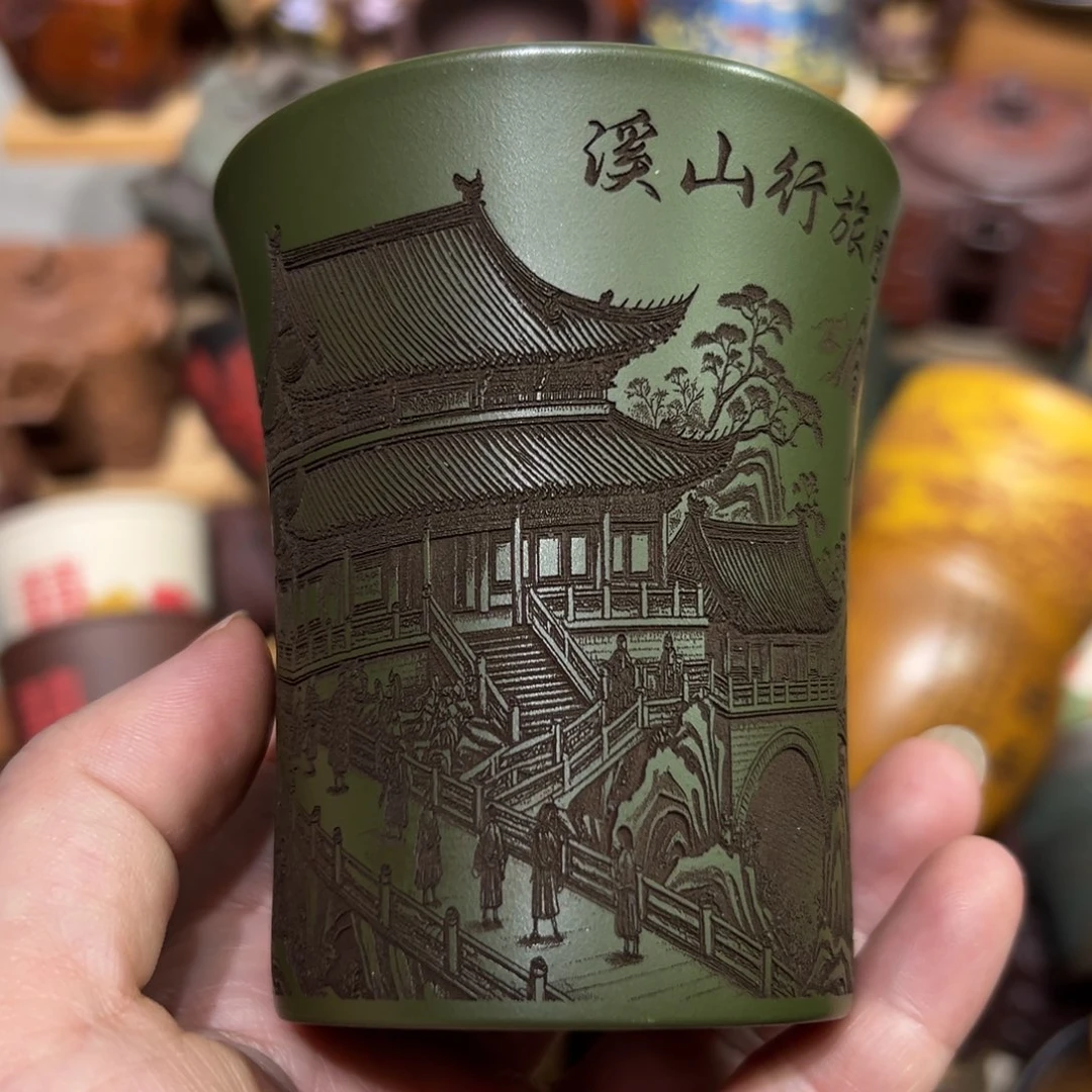紫砂茶杯宜兴紫砂主人杯