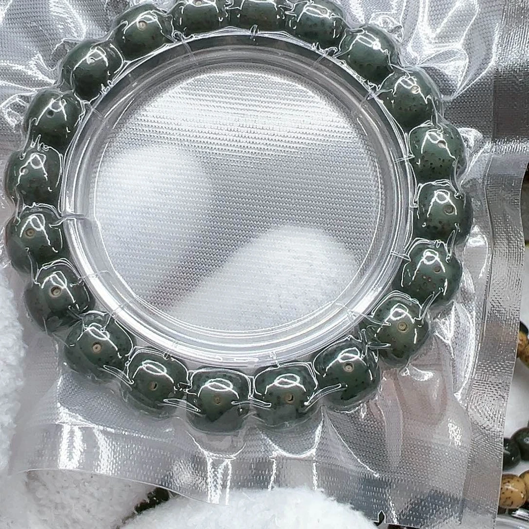 星月菩提手串7爱谁谁绿星月菩提单圈1.2