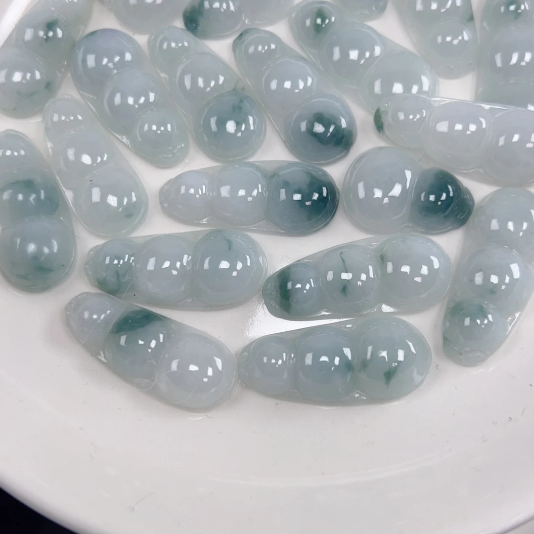 翡翠散珠大飘花豆子一个可挑