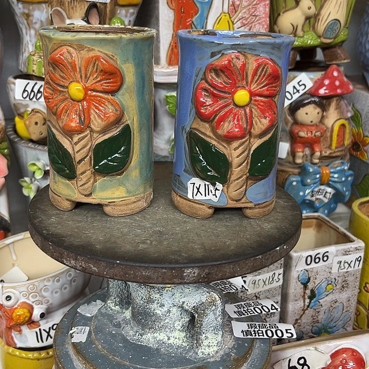 粗陶材质多肉花盆