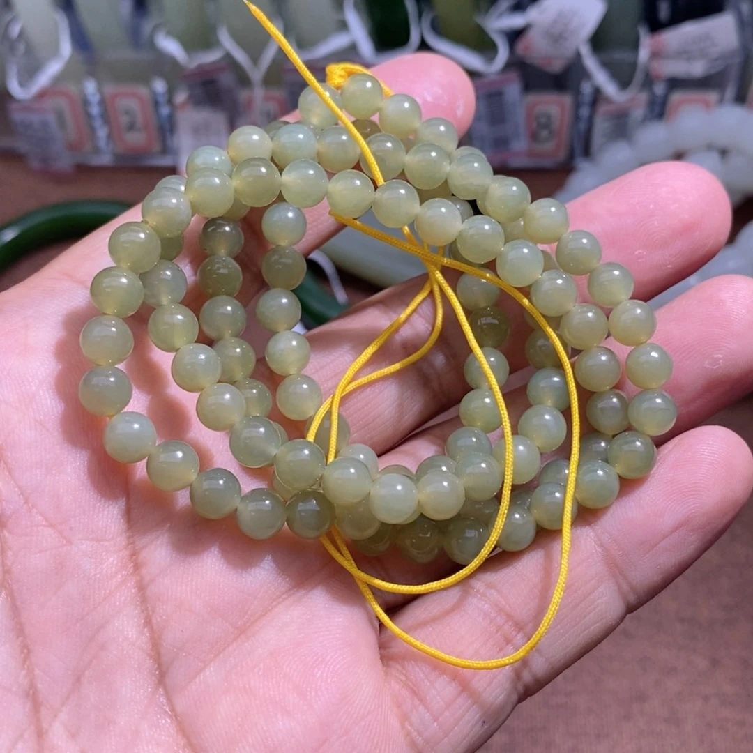 和田玉未镶嵌项链路*