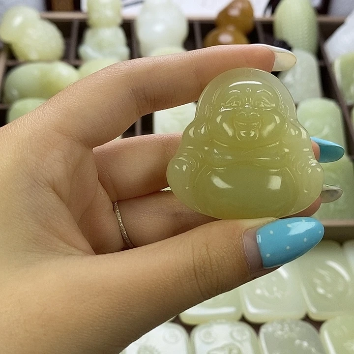 昆仑石佛公小吊坠