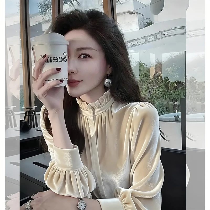 高级感轻奢气质独特漂亮法式长袖衬衫女2026新款小众洋气上衣