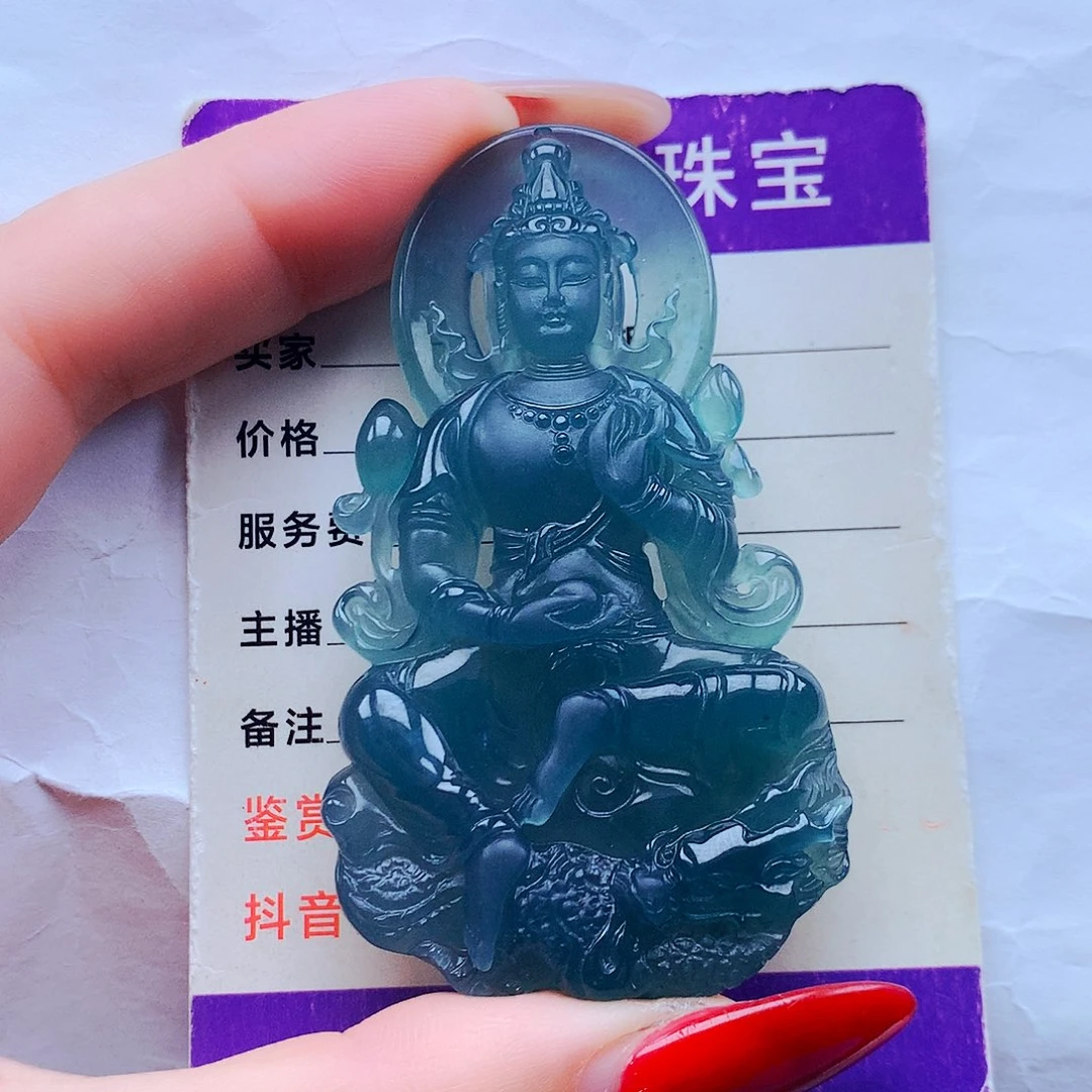 洪***头颈饰未镶嵌翡翠纯天然Ａ货翡翠，挂件