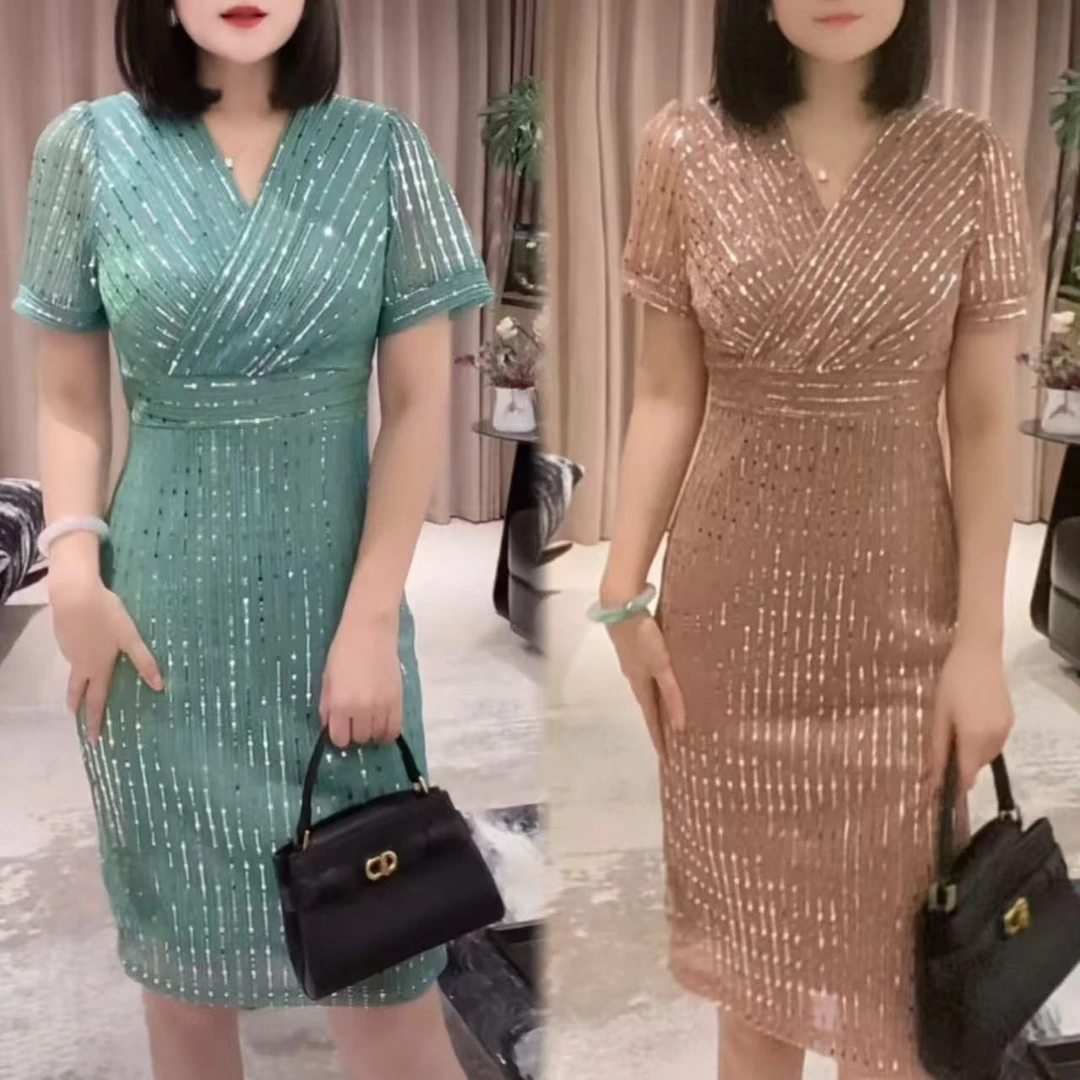 轻奢高级感气质显瘦女人味高级感连衣裙YF2595