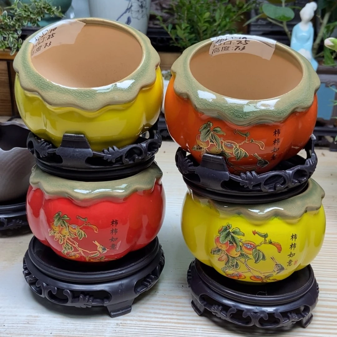 瓷片陶瓷花盆陶瓷艺术