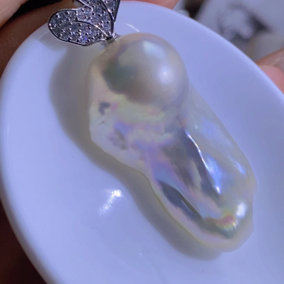 天然淡水珍珠（微瑕）合金淡水珍珠