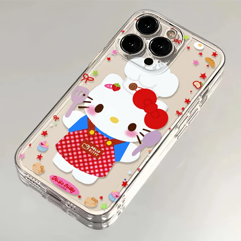 雅天立可爱厨师凯蒂猫适用iPhone16手机壳苹果15华为vivo小米oppo