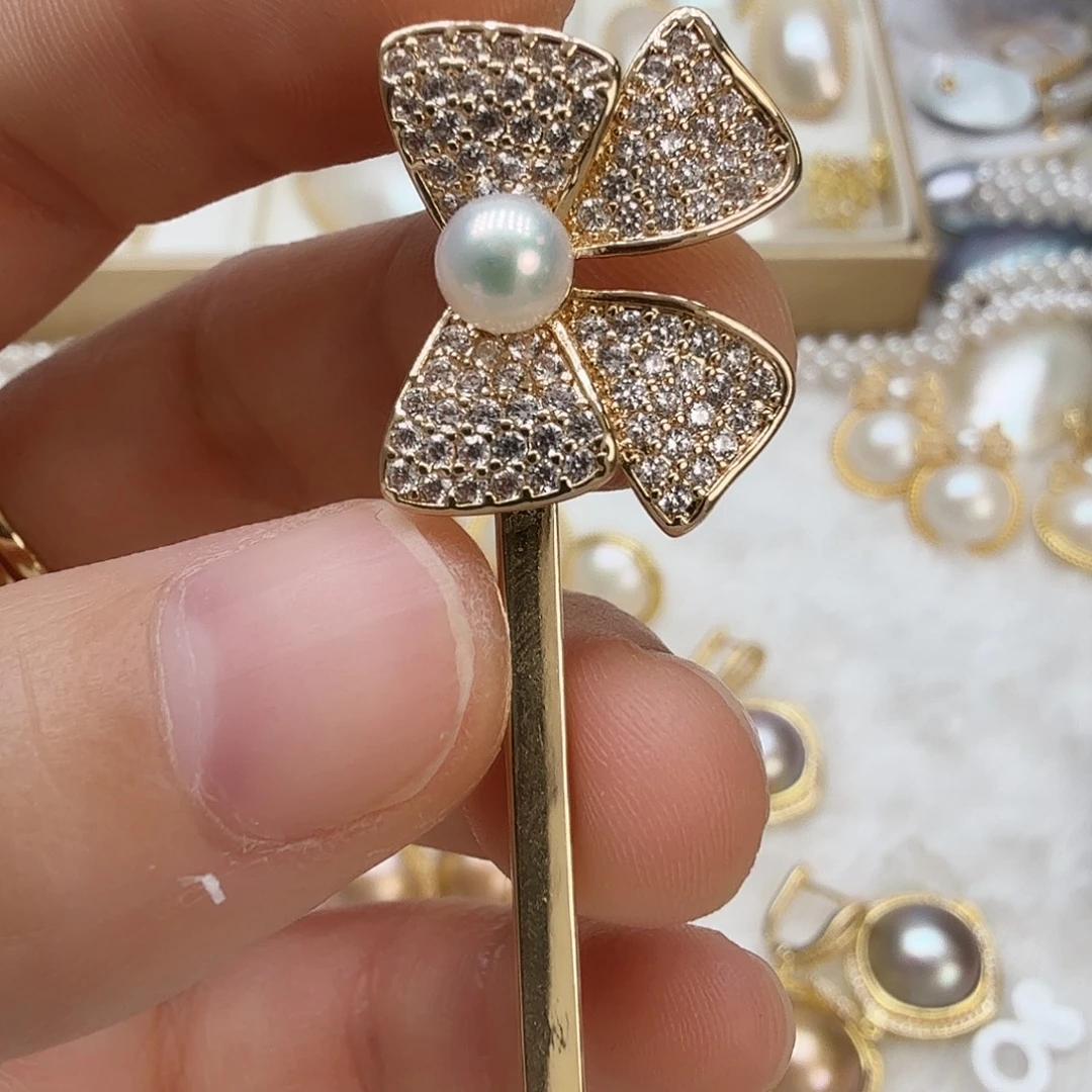 未镶嵌发饰淡水珍珠