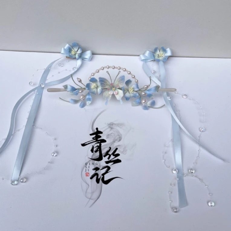 【莫惊春】非遗古风桑蚕丝绒花花发夹鸭嘴夹日常百搭