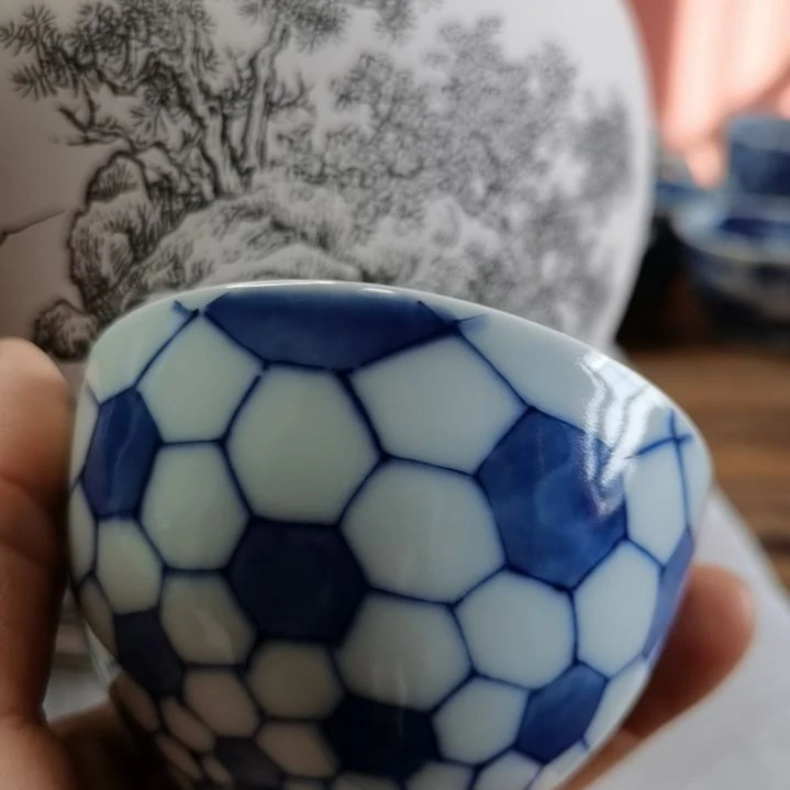 ?*咩手工手绘山水杯