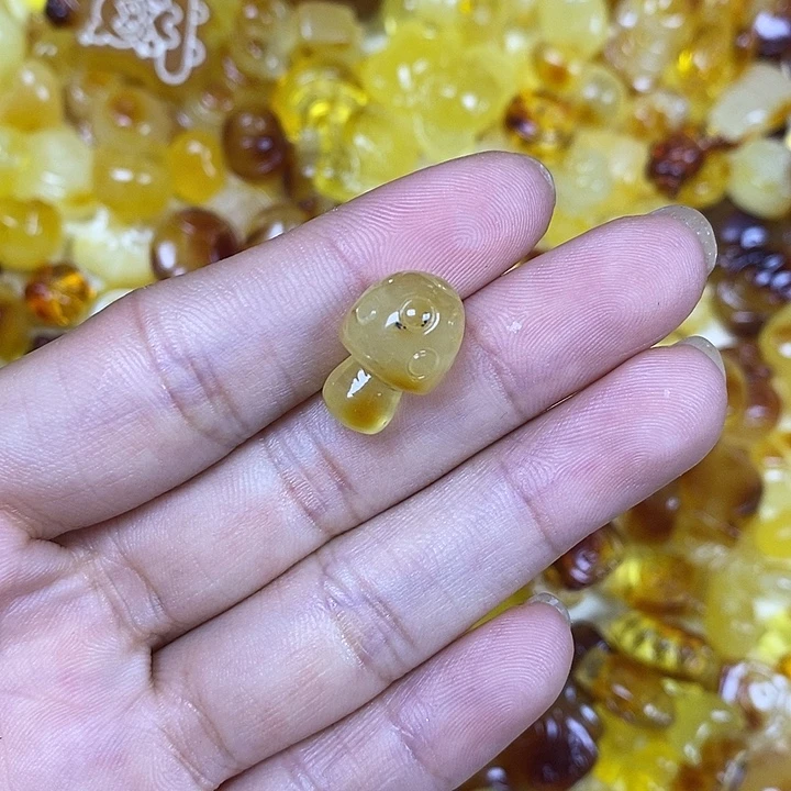 吊坠橄榄核蘑菇43