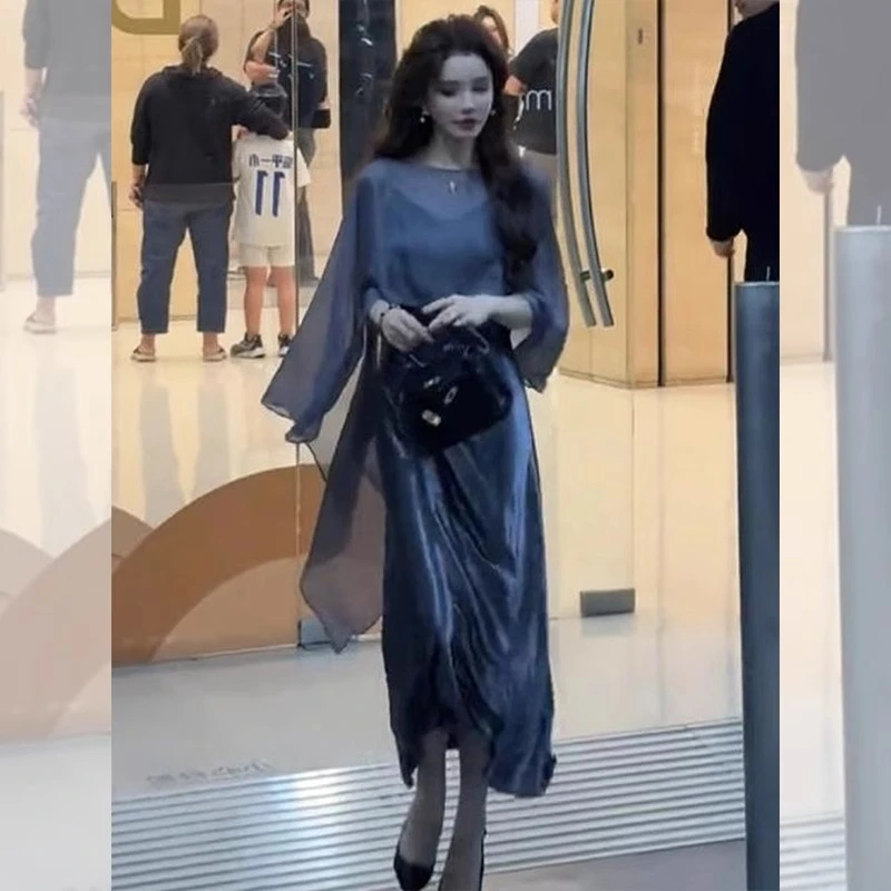 时尚不规则雪纺防晒衣女夏配吊带裙子外搭披肩薄开衫外套透气罩衫