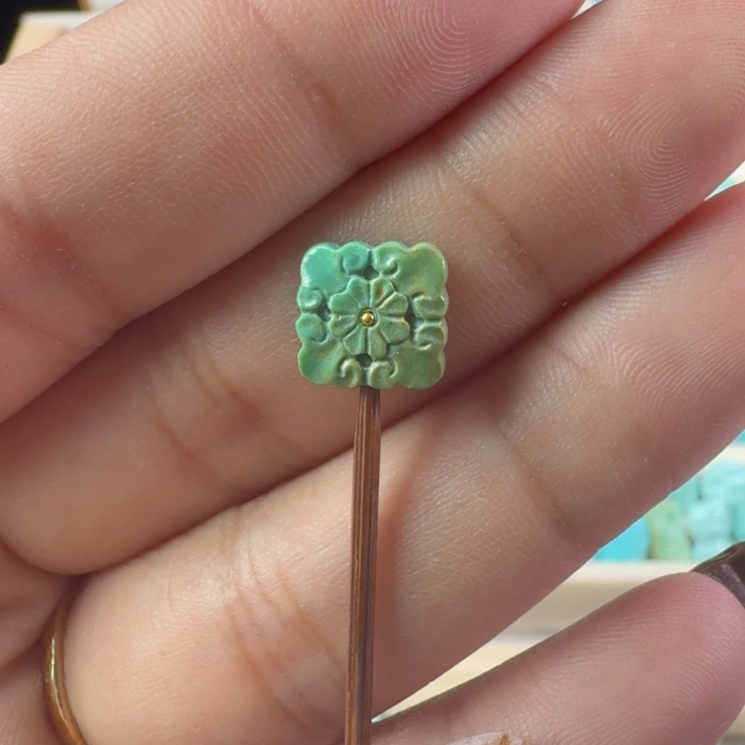 绿松石未镶嵌吊坠(不含链)