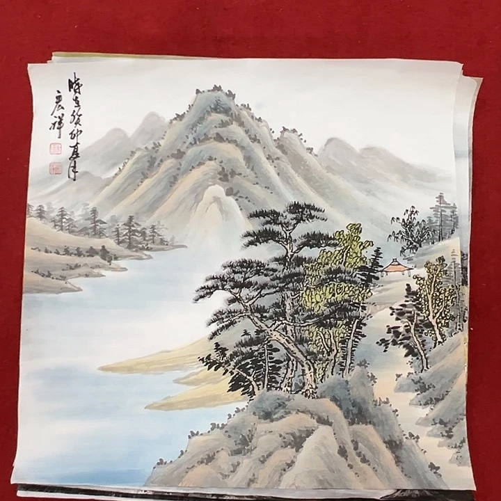 竖款山水作品……喜欢看看吧