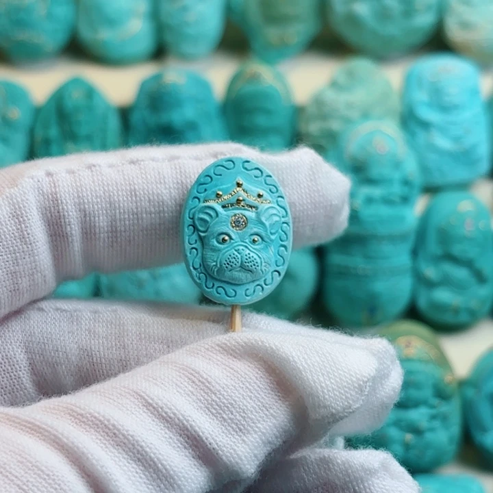 未镶嵌绿松石珠宝奇石