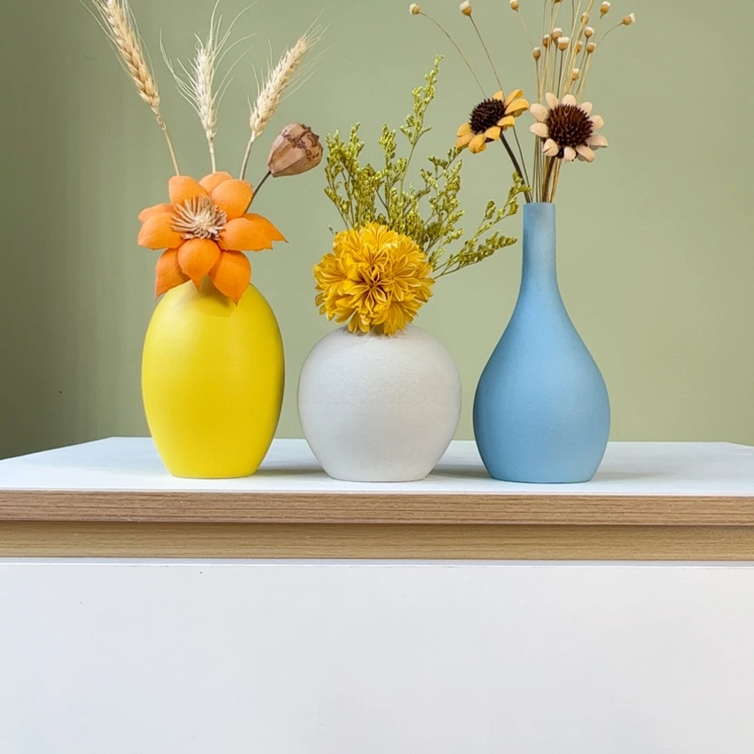 陶瓷花瓶陶瓷花瓶带花高度20-30厘米左右