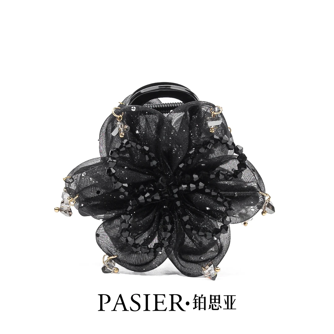 铂思亚 巴黎王妃 8厘米花朵浪漫小香风浪漫抓夹FB1568