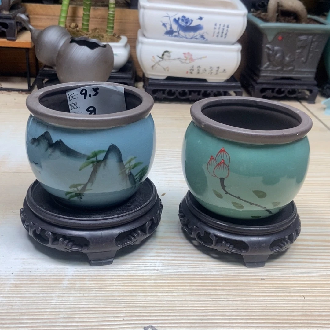 瓷片陶瓷花盆陶瓷艺术