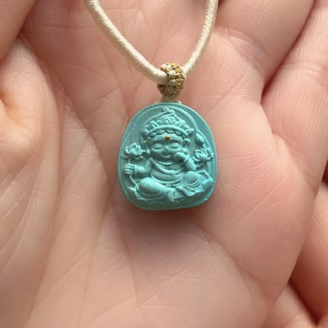 绿松石未镶嵌颈饰