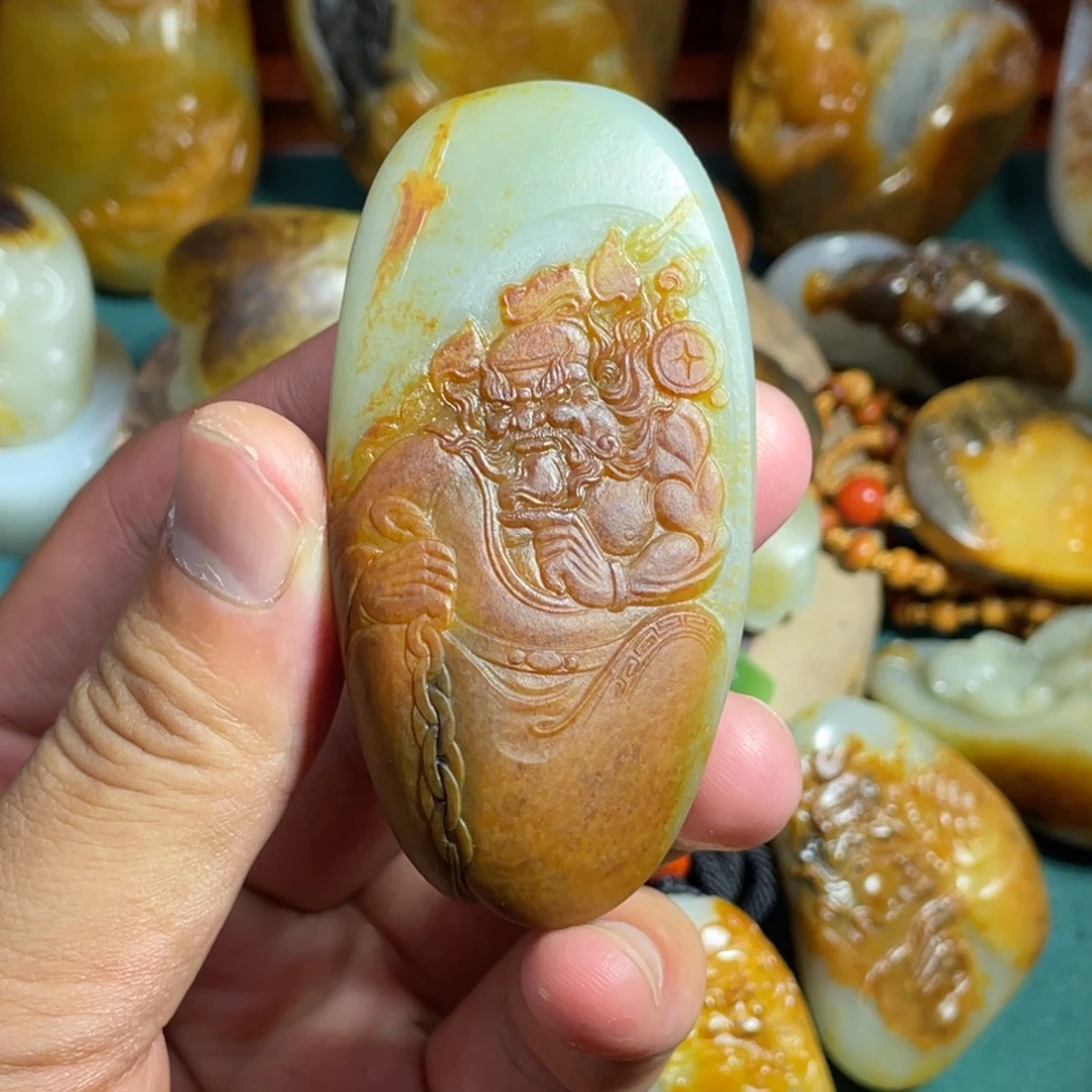 和田玉未镶嵌吊坠(不含链)