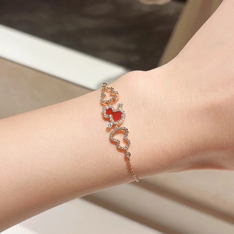 钛钢手链 福禄葫芦项链女高级感ins招财手链金手链Z7102