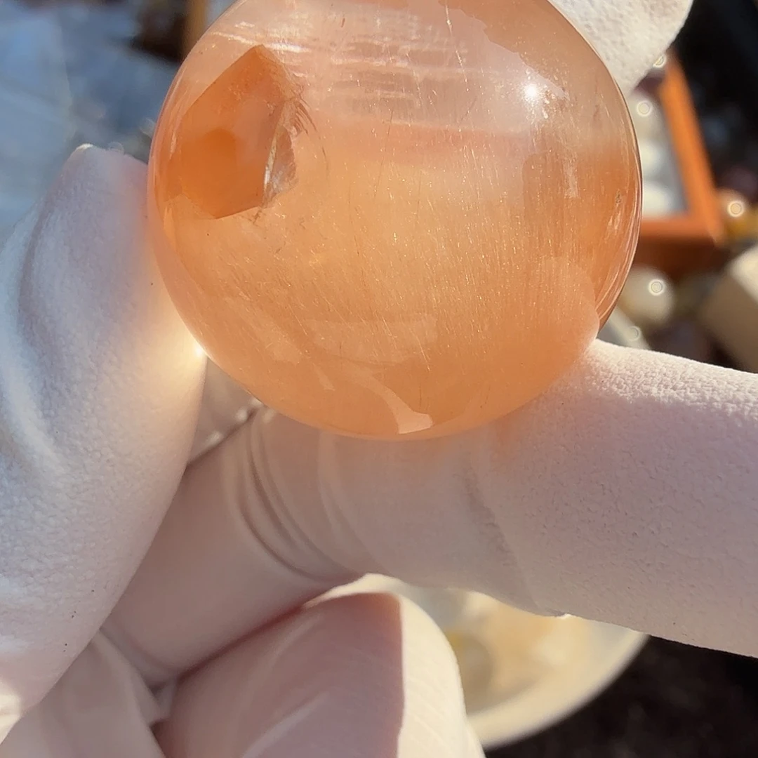 用***8水晶未镶嵌珠宝半成品兔毛晶中晶24.7mm定制不退换