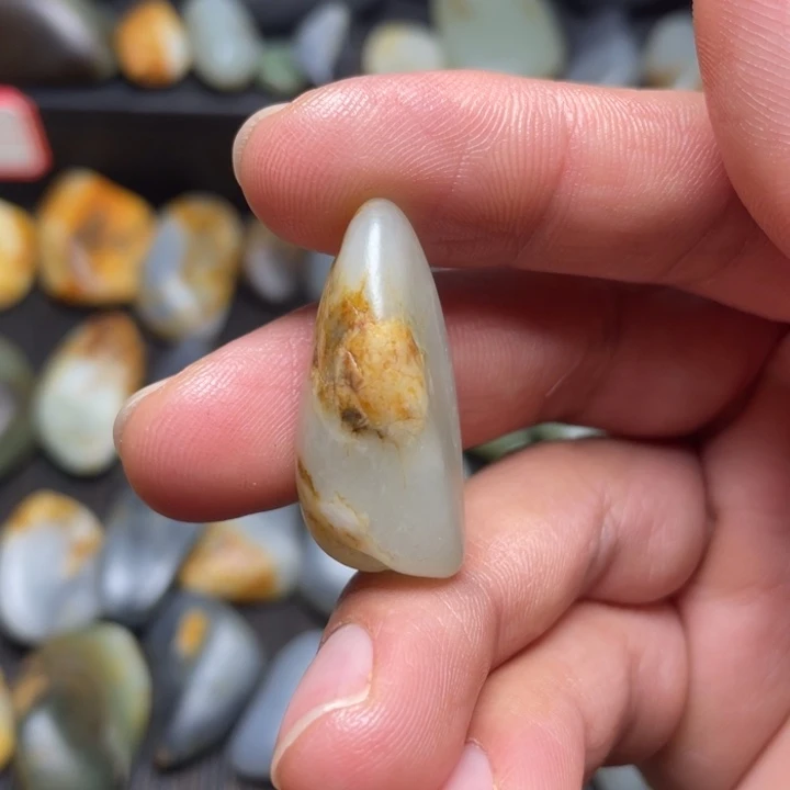 和田玉未镶嵌挂件34