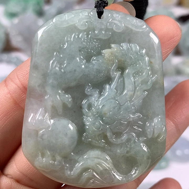 翡翠未镶嵌颈饰龙行天下福利