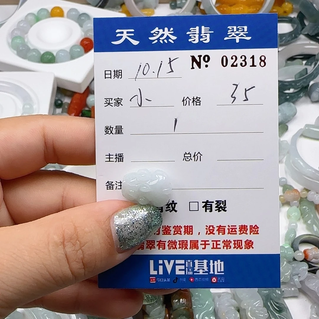 小****翡翠未镶嵌颈饰555