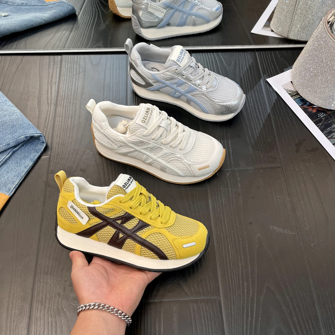 千之恋现货欧若风增高4CM2025春夏休闲德训轻奢小众百搭女鞋5757