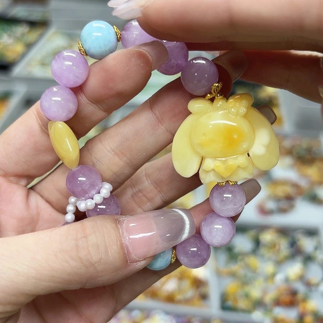 琥珀未镶嵌手链琥珀
