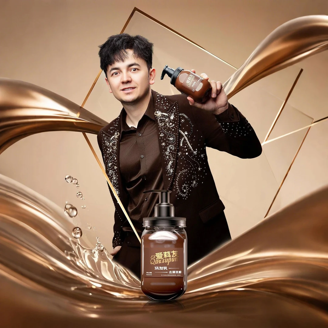 EKQaxSuPun咖啡爱萪友干性柔顺去屑洗发水乳滑健发护男士ek洗发水