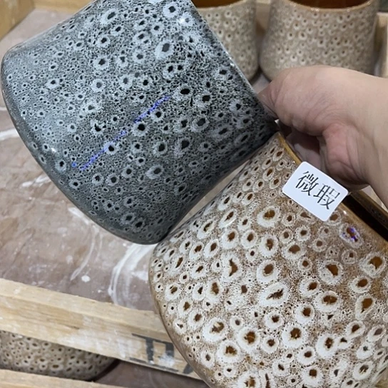 多肉绿植陶瓷花盆9.9包邮，有孔