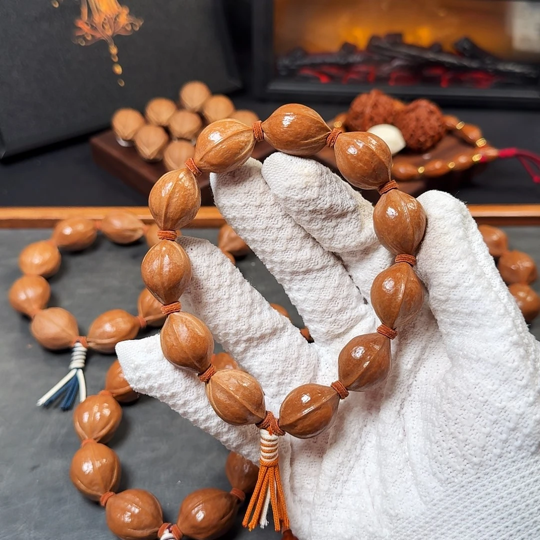 1.7*2.4头货原生态梅林铁核手串