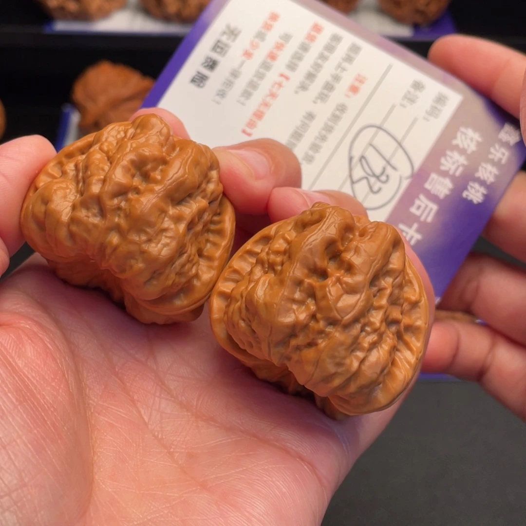 文玩核桃把件开背蛙40