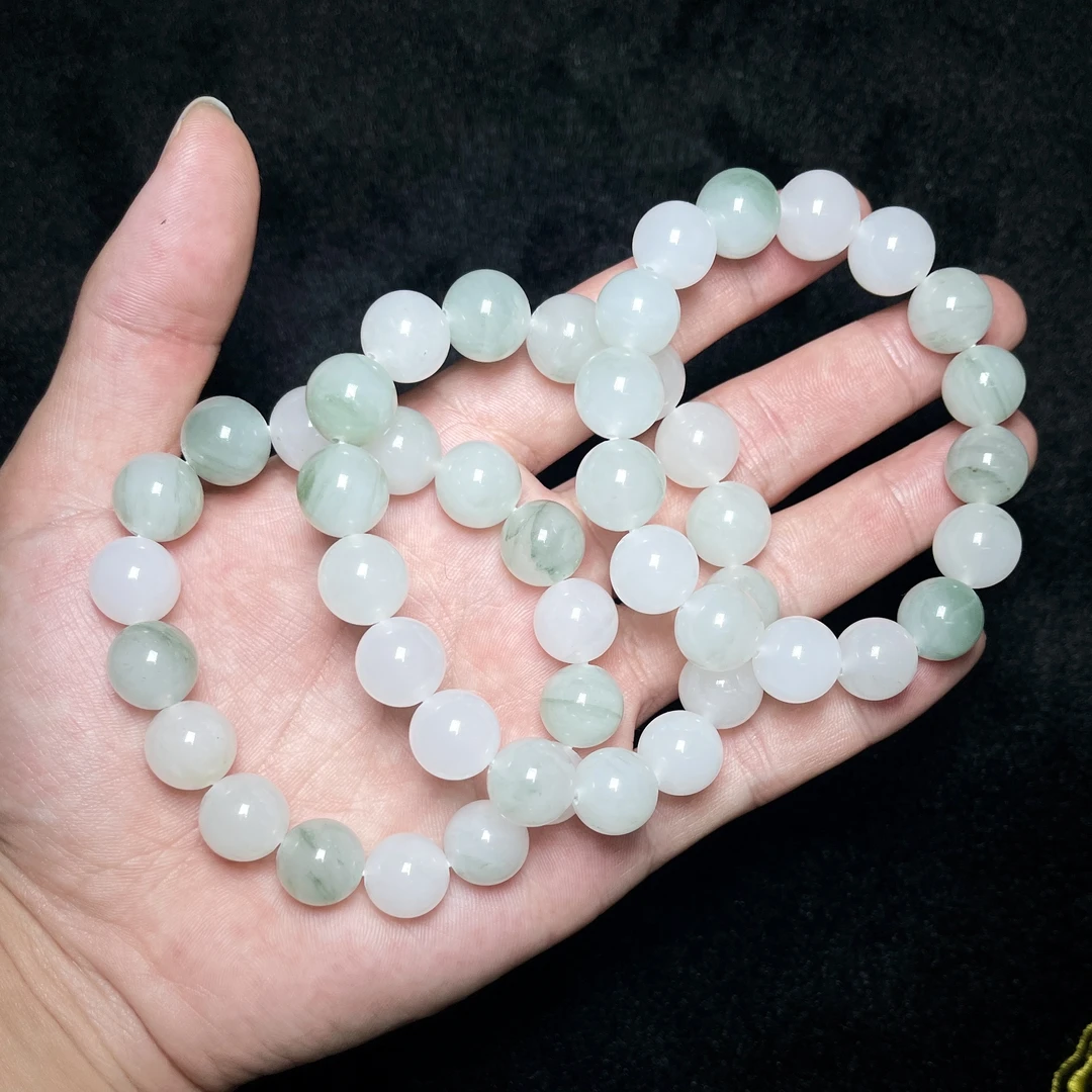 菲菲珠宝好*天山翠单圈手串圆珠约12mm*多样性发一