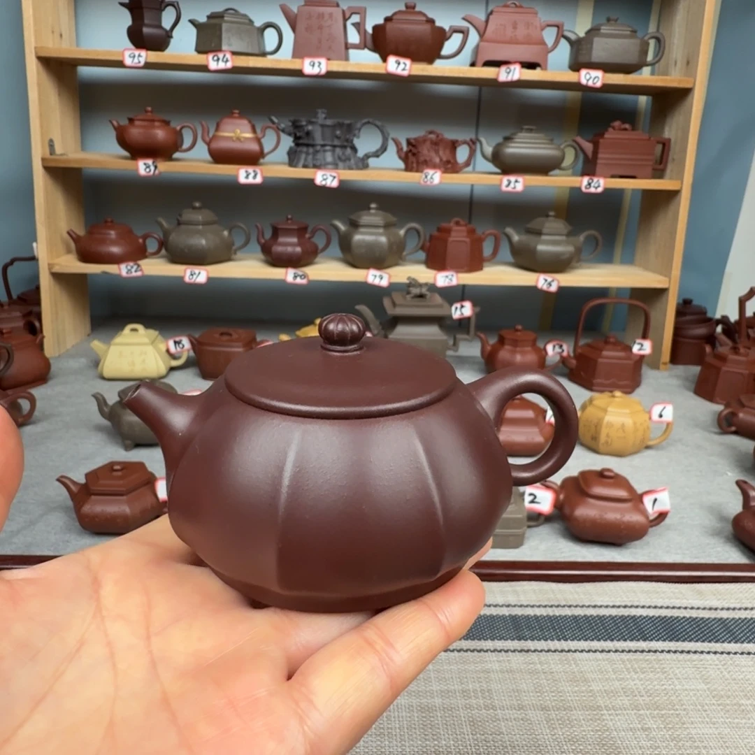紫泥茶壶半手工制作